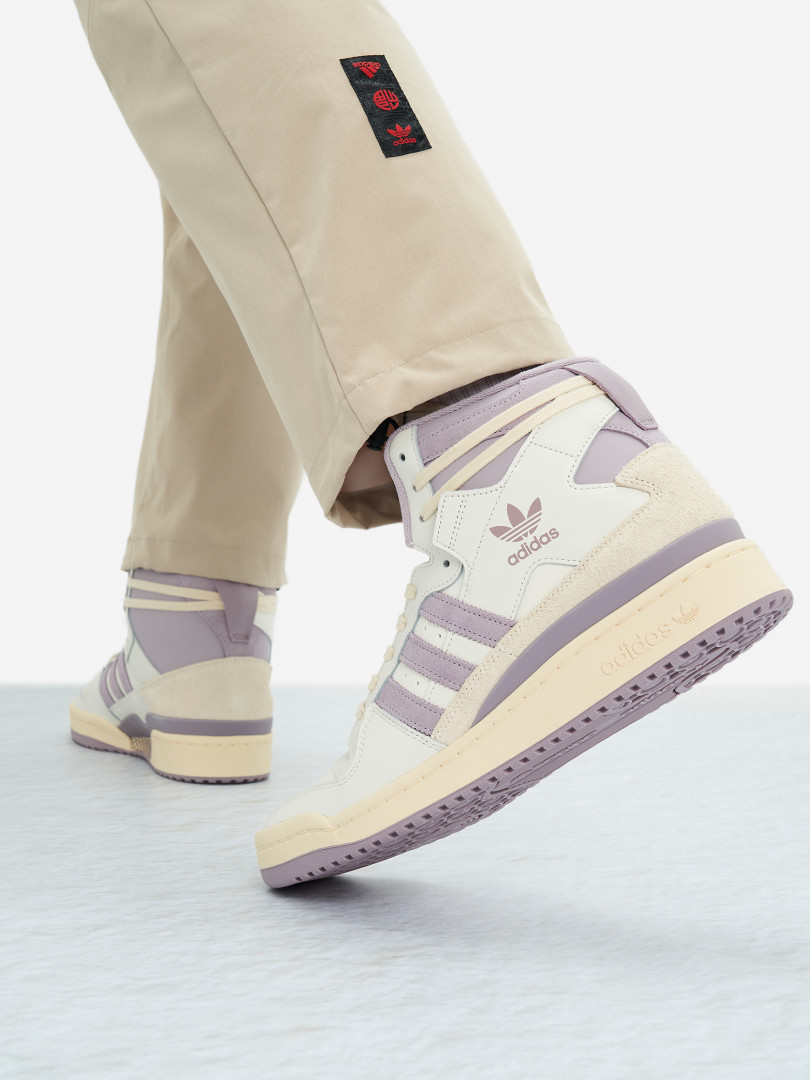 фото Кеды мужские adidas forum 84 hi, бежевый