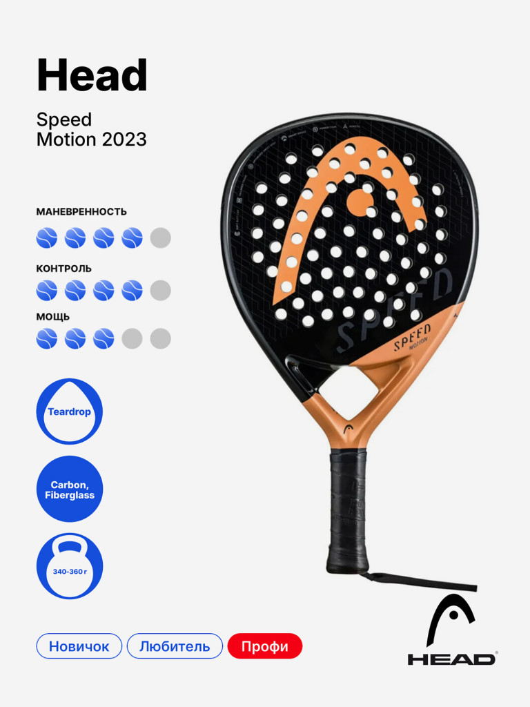 Ракетка для падела Head Speed Motion 2023