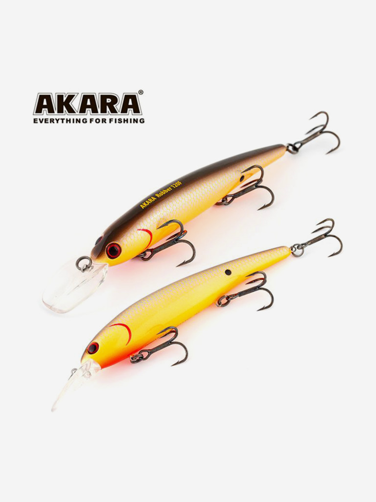 Воблер Akara Robber 120F минноу плавающий на щуку, судака 19гр A19