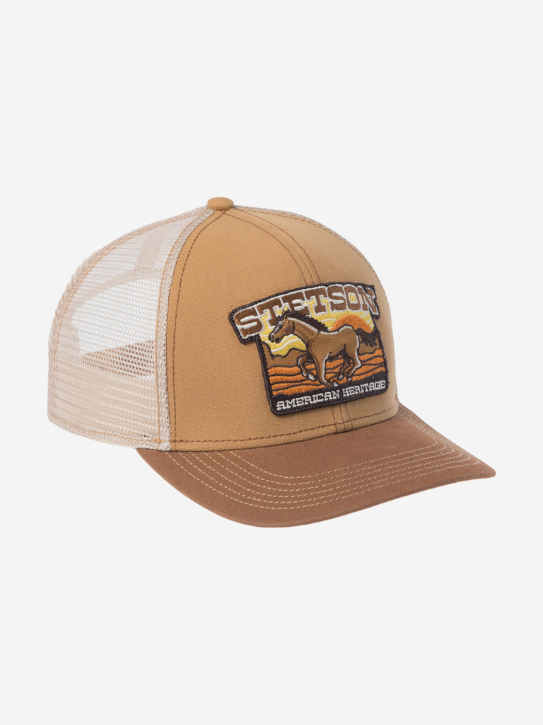 Бейсболка с сеточкой STETSON 7771106 BASEBALL CAP MUSTANG (бежевый)