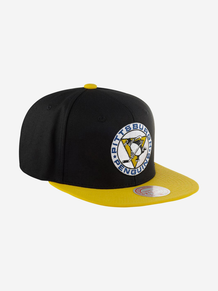Бейсболка с прямым козырьком MITCHELL NESS HHSS5367-PPEYYPPPBKYW Pittsburgh Penguins NHL