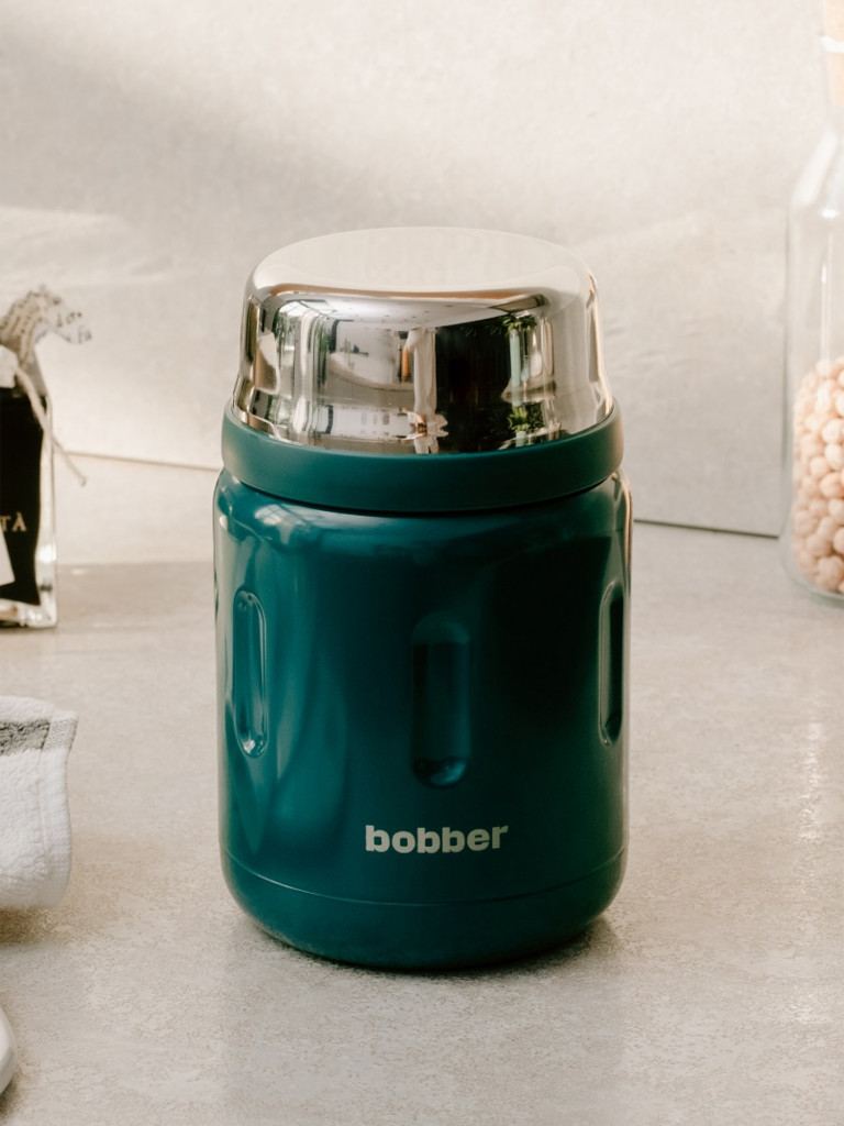 Термос вакуумный для еды BOBBER Jerrycan 700 мл, тепло до 14 часов, темно-бирюзовый