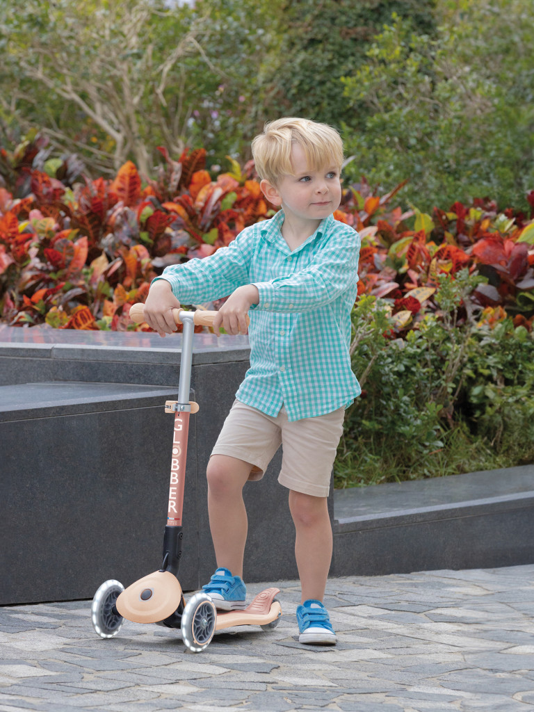 Самокат Globber JUNIOR FOLDABLE LIGHTS ECOLOGIC