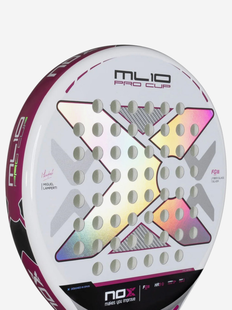 Ракетка для падел-тенниса Nox ML 10 Pro Cup Silver By Miguel Lamperti 2025