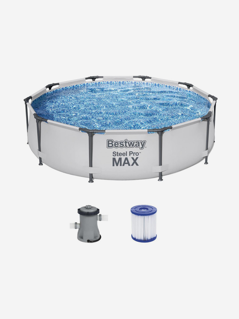 Бассейн Bestway 56408 каркасный Steel Pro Max 305х76 см, объем 4678 л