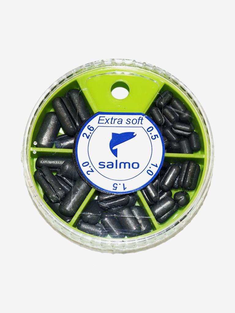 Рыболовные грузила зажимные мягкие Salmo EXTRA SOFT 0.5-2.6г набор 10шт