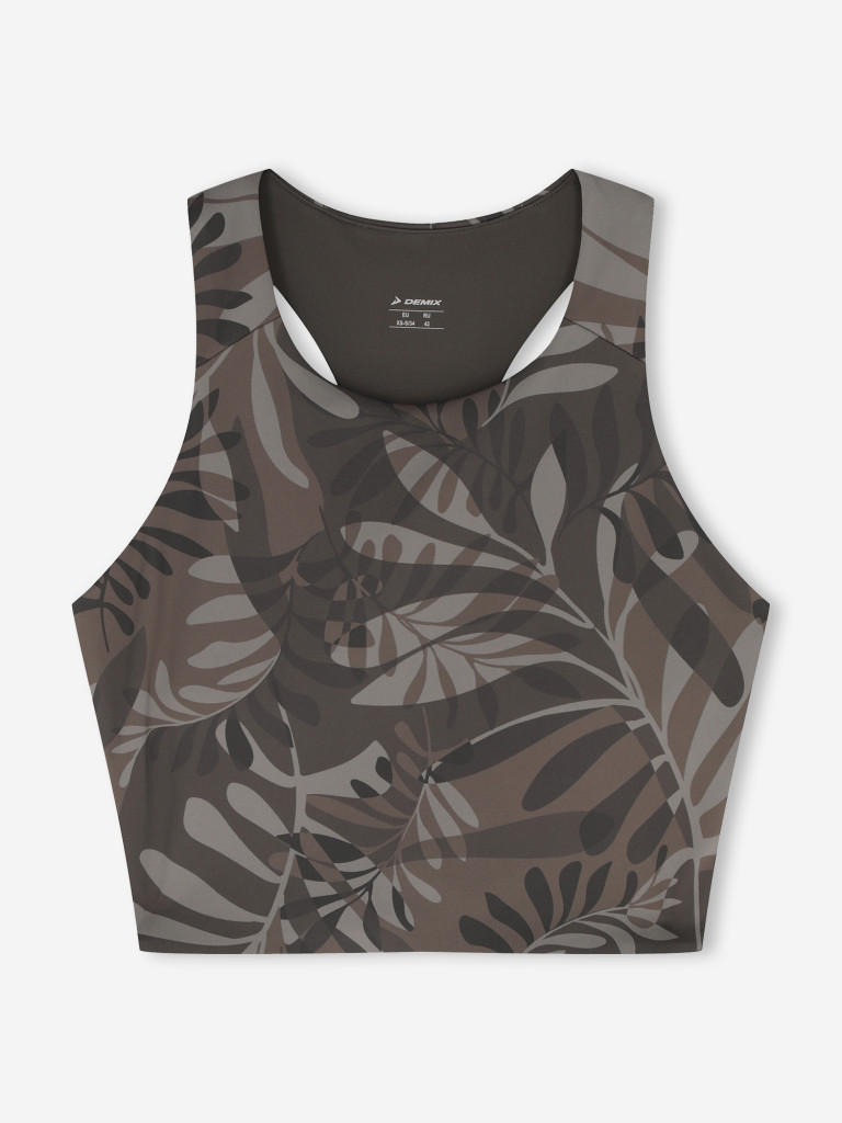 Топ бра спортивный Demix HighFlow Yoga Longline Gfx