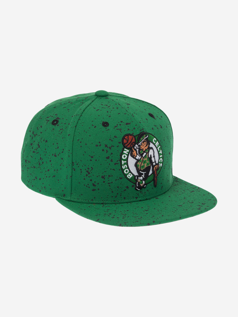 Бейсболка с прямым козырьком MITCHELL NESS HS11479-BCEGREN Boston Celtics NBA (зеленый)