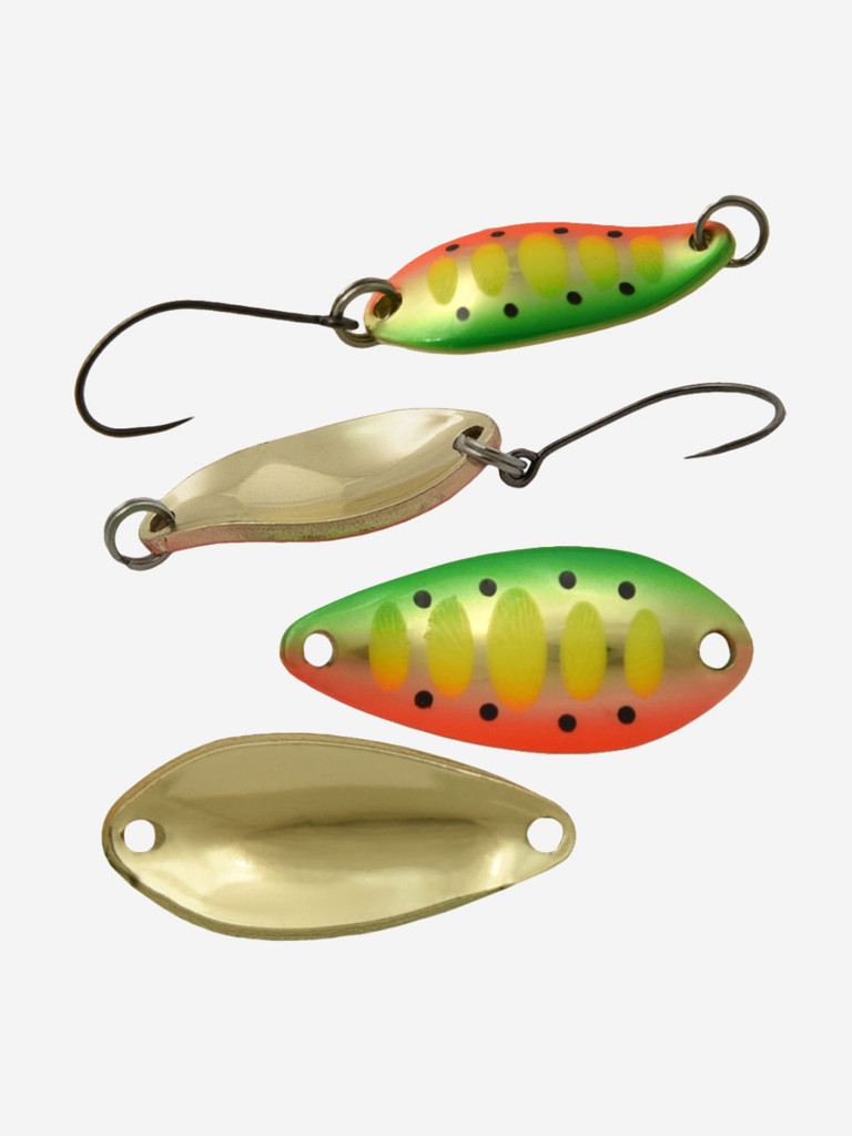 Блесна для рыбалки на форель, окуня, голавля LureMax Dotty колебалка, 25мм., 2,4 г.