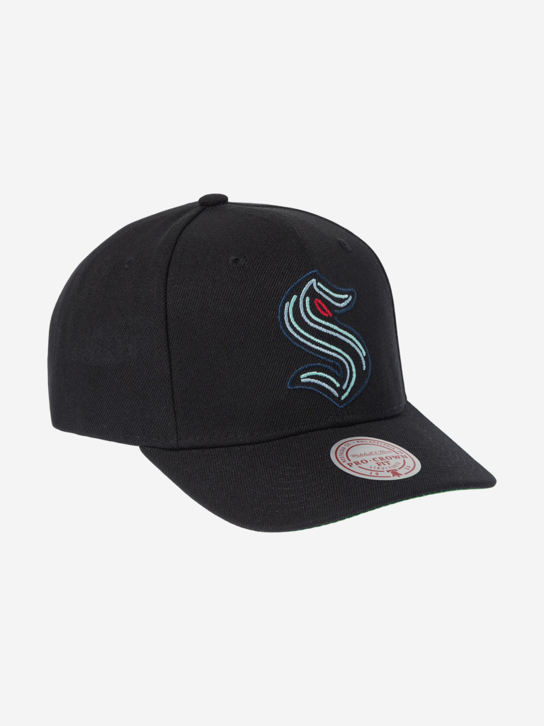 Бейсболка MITCHELL NESS HP9572-SKRBLCK Seattle Kraken NHL