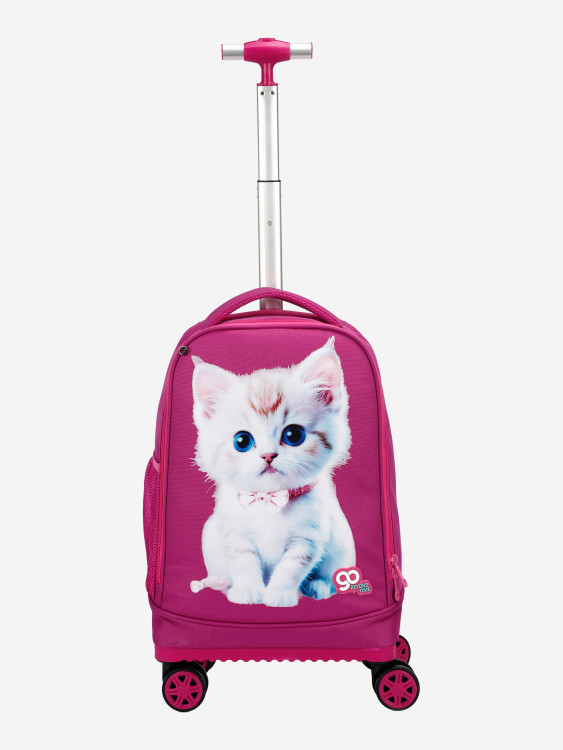 Чемодан детский BEYOND TIME D16 Котенок розовый