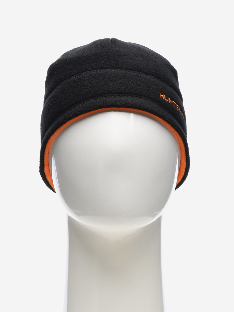 Шапка мужская HUNTSMAN флисовая двусторонняя бини для рыбалки и охоты