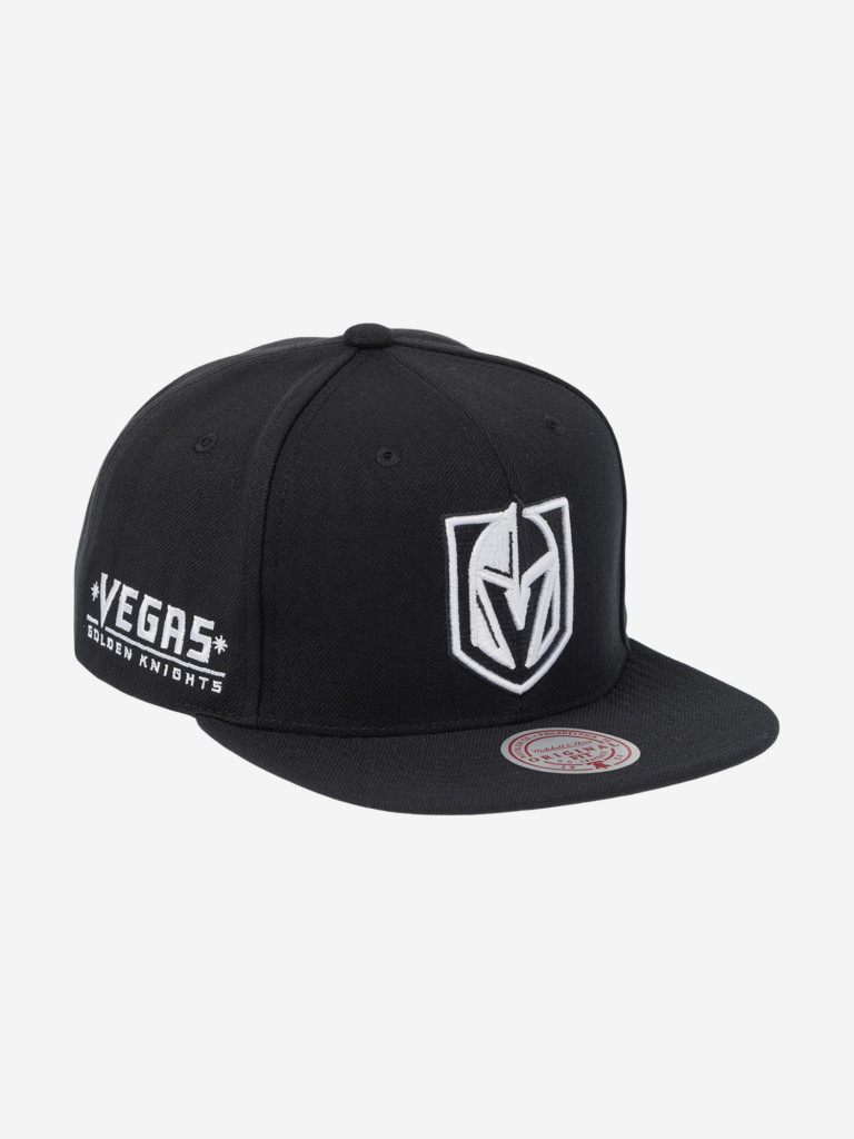 Бейсболка с прямым козырьком MITCHELL NESS HS8546-VGKBLCK Vegas Golden Knights NHL (черный)