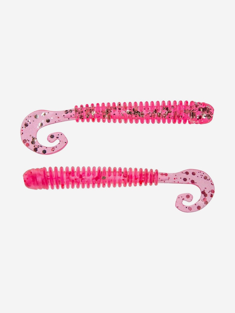 Мягкая приманка Helios Credo Long Body, 2,95'' / 7,5 см, Silver Sparkles & Pink, 12 шт (HS-9-035)
