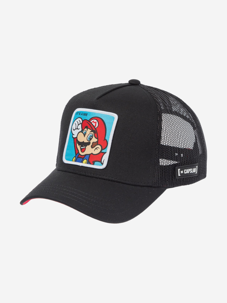 Бейсболка с сеточкой CAPSLAB CL/SMB/1/CLA2 Super Mario Mario (черный)