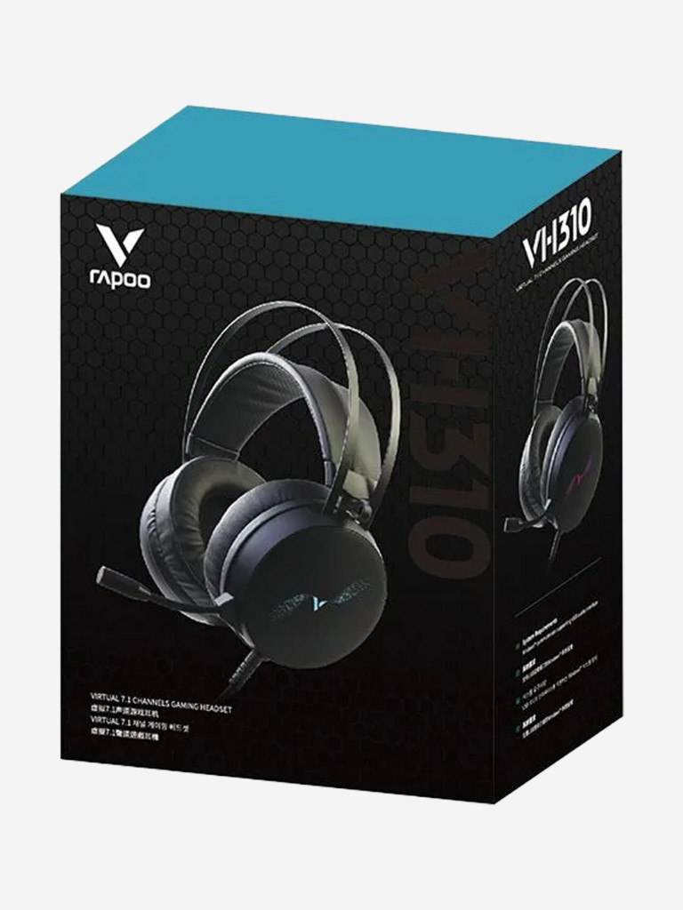 RAPOO Игровая гарнитура проводная VH310 Virtual 7.1, цвет - черный (19958)