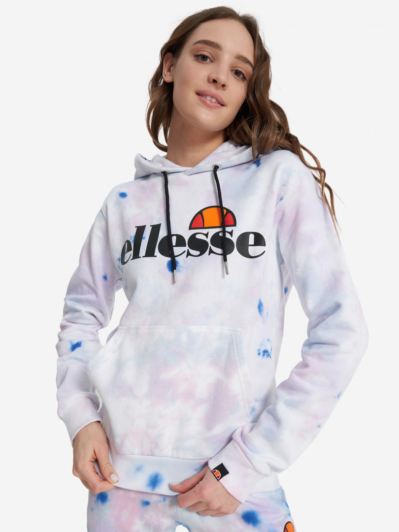 фото Худи женская ellesse torices tie dye, розовый