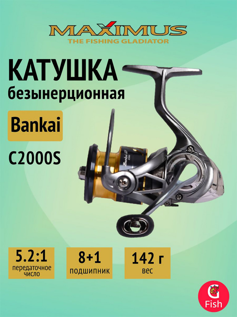 Катушка безынерционная Maximus Bankai UL C2000 (8+1 подшипников)