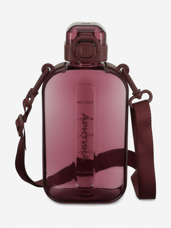 Бутылка тритановая 750 мл с регулируемым ремешком, вишня