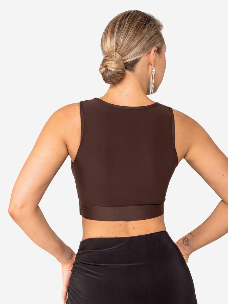 Топ спортивный для бальных танцев MERIDA BROWN