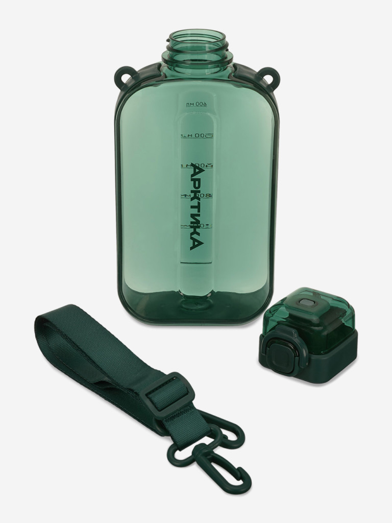 Бутылка тритановая 750 мл с регулируемым ремешком, хвоя