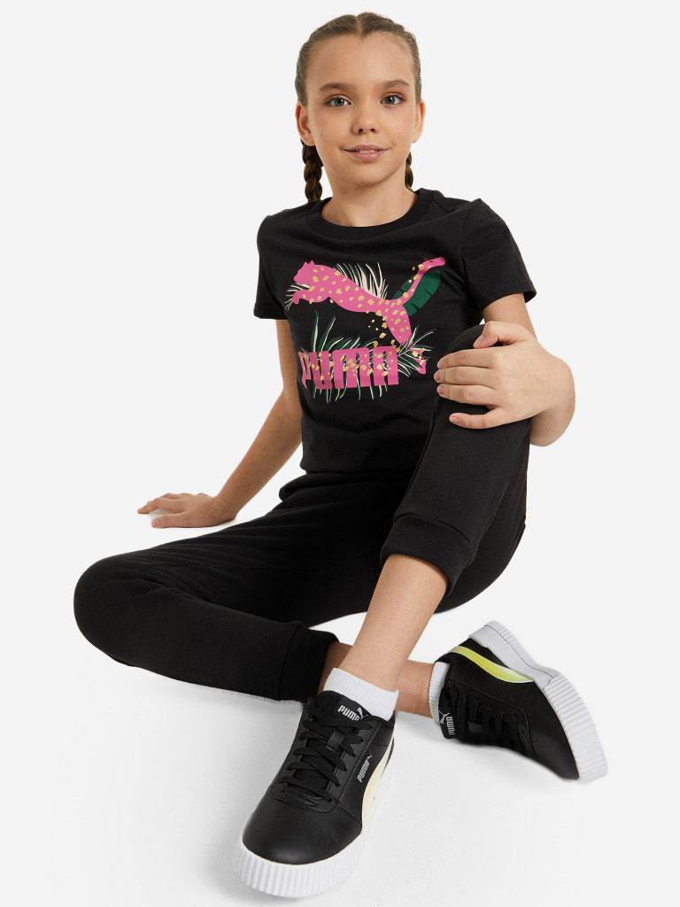 Футболка для девочек PUMA Classics Vacay Queen Graphic