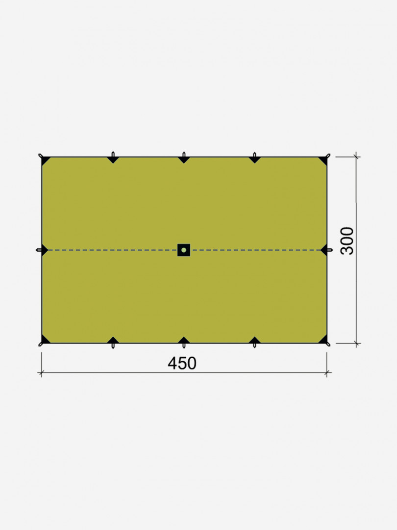 фото Тент bask canopy v3 3x4.5, зеленый