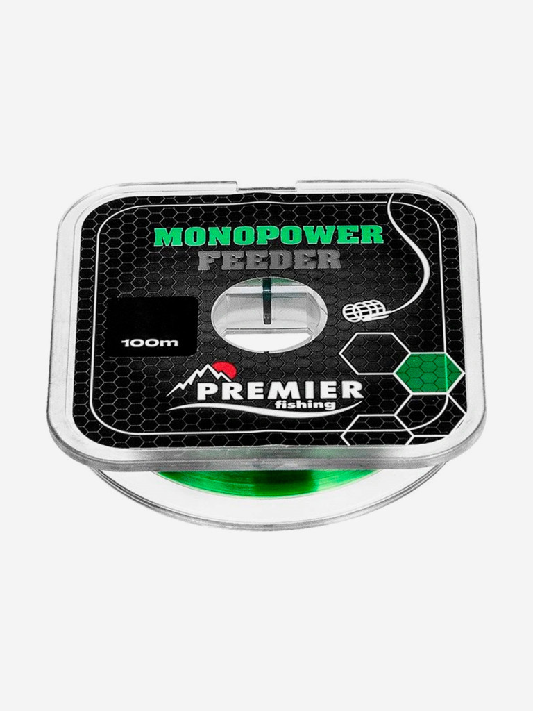Леска для рыбалки Premier Fishing MONOPOWER FEEDER Nylon 0,50мм, 100м, 22,5кг, зеленый