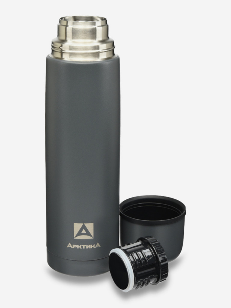 Термос вакуумный Арктика 1 л, графит