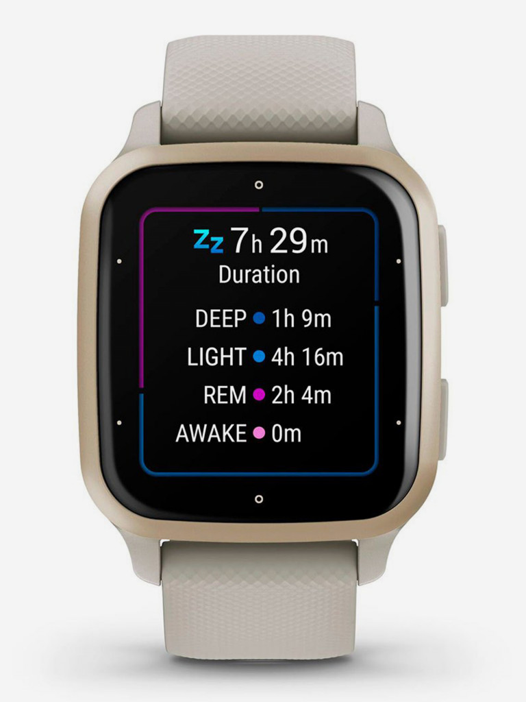 Спортивные часы Garmin Venu Sq 2 Music Cream Gold с алюминиевым безелем