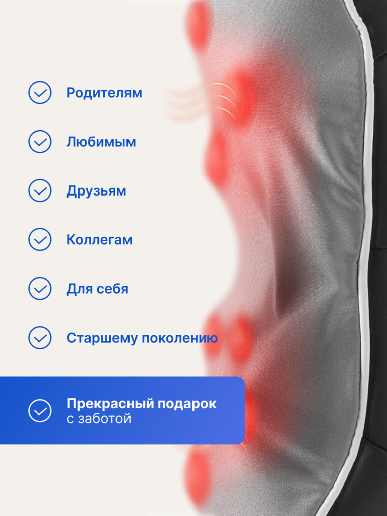 Массажер для шеи, плеч и спины Renpho Shiatsu Neck & Shoulders RF-SNM060