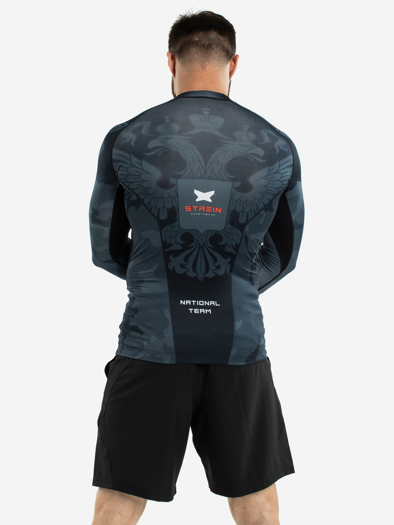 Рашгард компрессионный мужской STREIN National Team Black