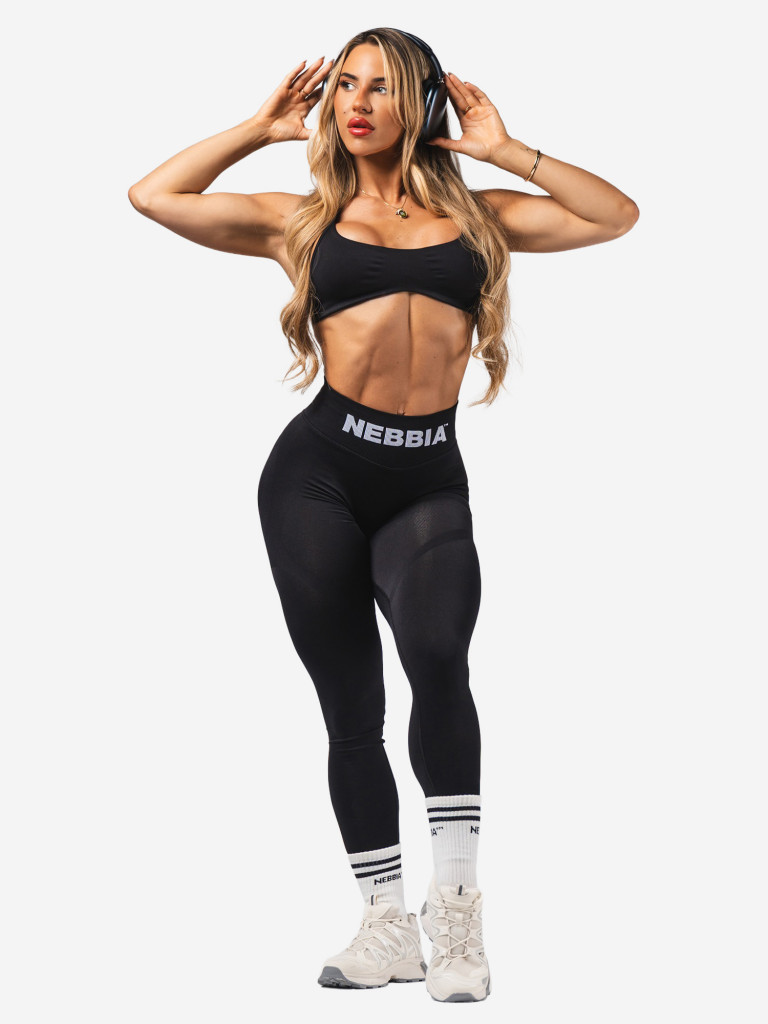 Легинсы спортивные женские NEBBIA High-Waist Push-Up Leggings FLOW SEAMLESS 496