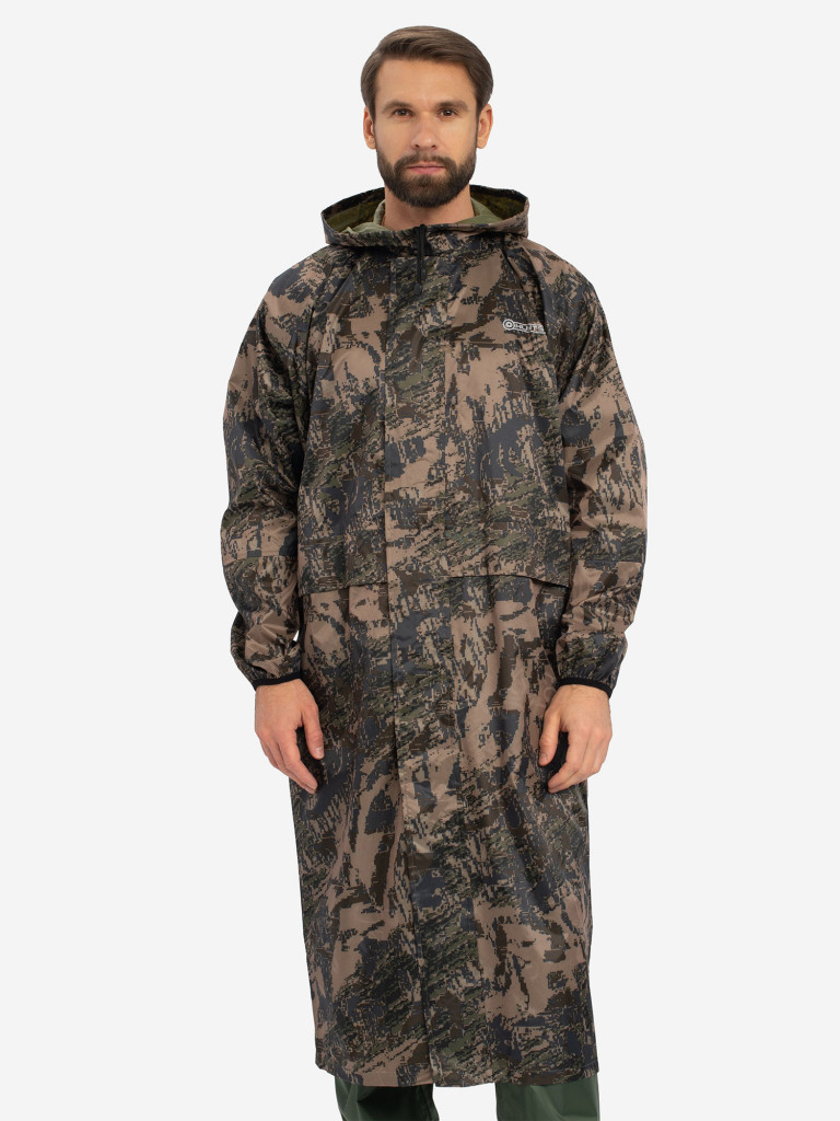Плащ мужской Huntsman ВВЗ для рыбалки и охоты, ткань таффета PVC 20000 мм вод.ст.