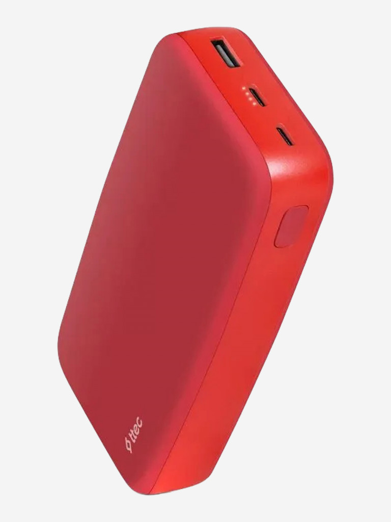 Внешний аккумулятор TTEC ChargeUp Pro 20.000mAh PD 20W Powerbank. Цвет: красный