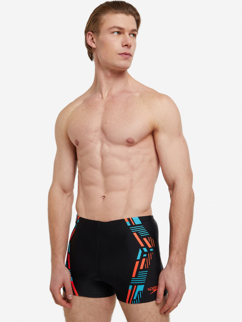 фото Плавки-шорты мужские speedo tech print, черный