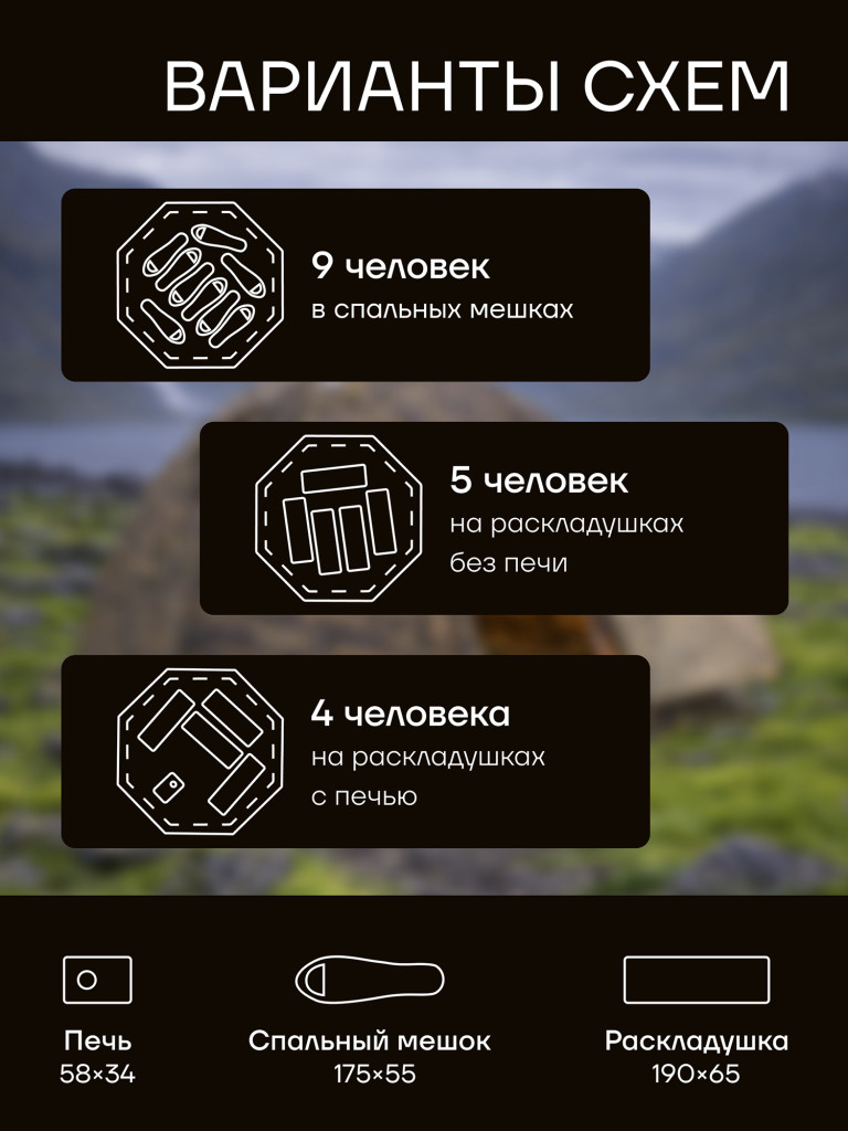 Палатка всесезонная МФП-4 Берег Камыш двухслойная