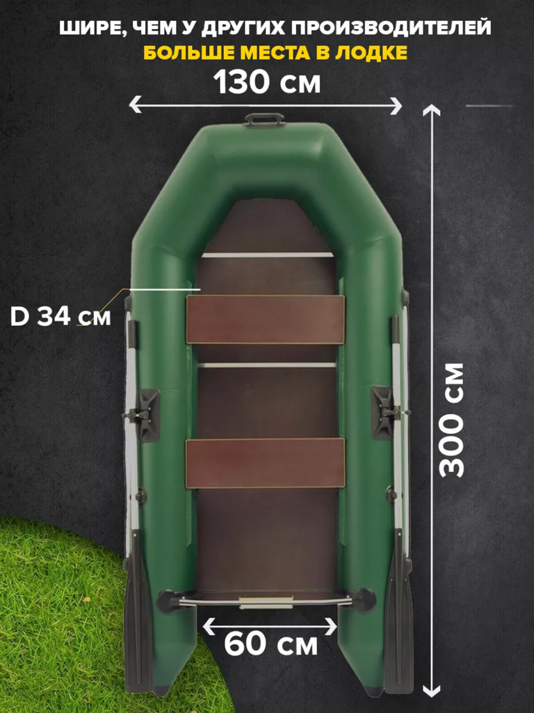 Лодка ПВХ под мотор Titan 300 Max, с полом