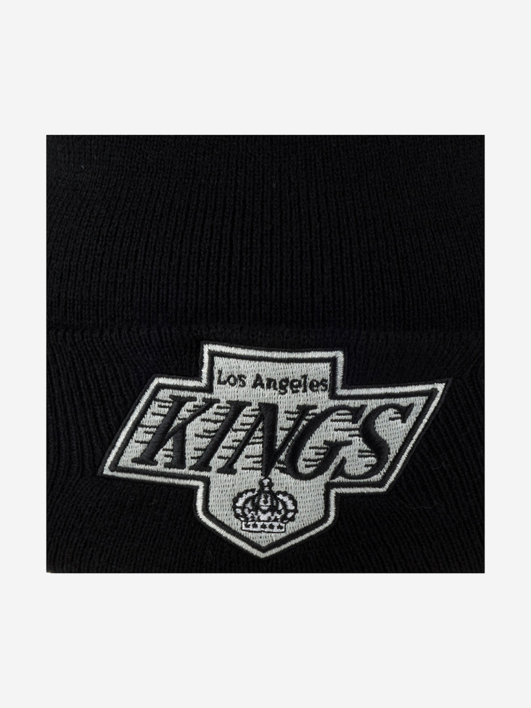 Шапка с отворотом MITCHELL NESS EU175-TEAMTALK-BLK Los Angeles Kings NHL (черный)