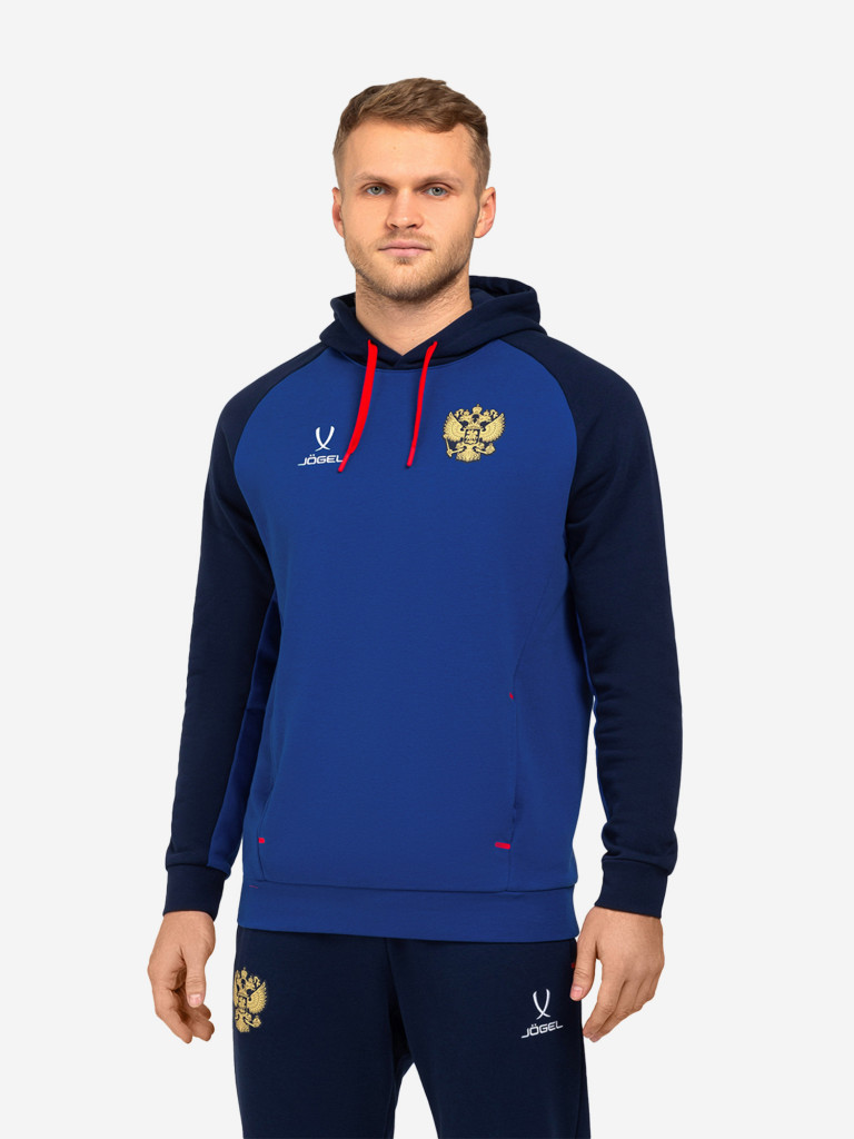 Худи спортивное Jogel NATIONAL Cotton Hoodie, цвет темно-синий