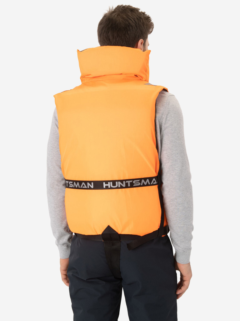 Жилет спасательный HUNTSMAN ПР для рыбалки двусторонний, 80 кг