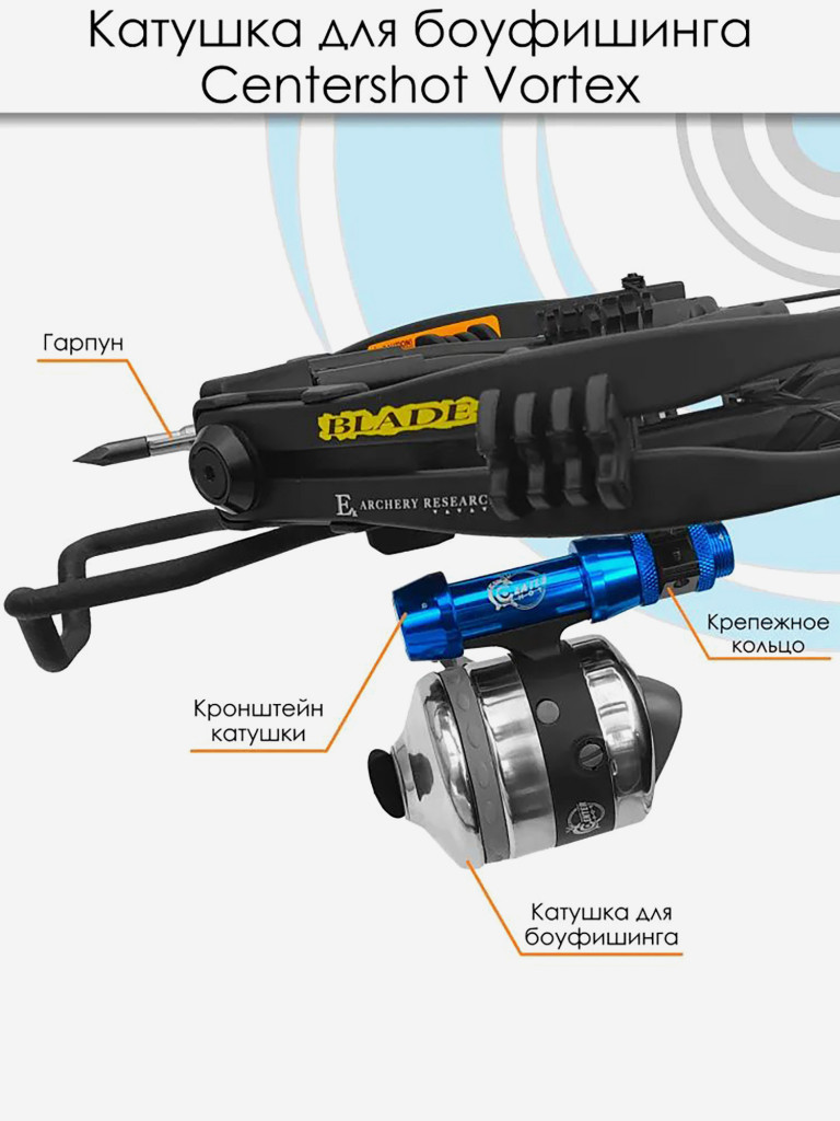 Катушка для боуфишинга Centershot Vortex