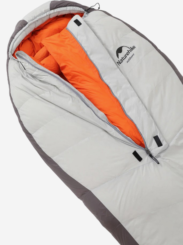 Мешок спальный Naturehike Arctic-17, 200х75 см, (правый) (ТК: -17C), серебристый