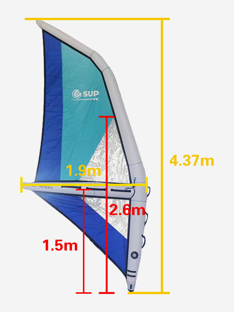Надувная SUP-доска E-SUP AEOLUS с парусом, 11' 335*84*15 см сапборд