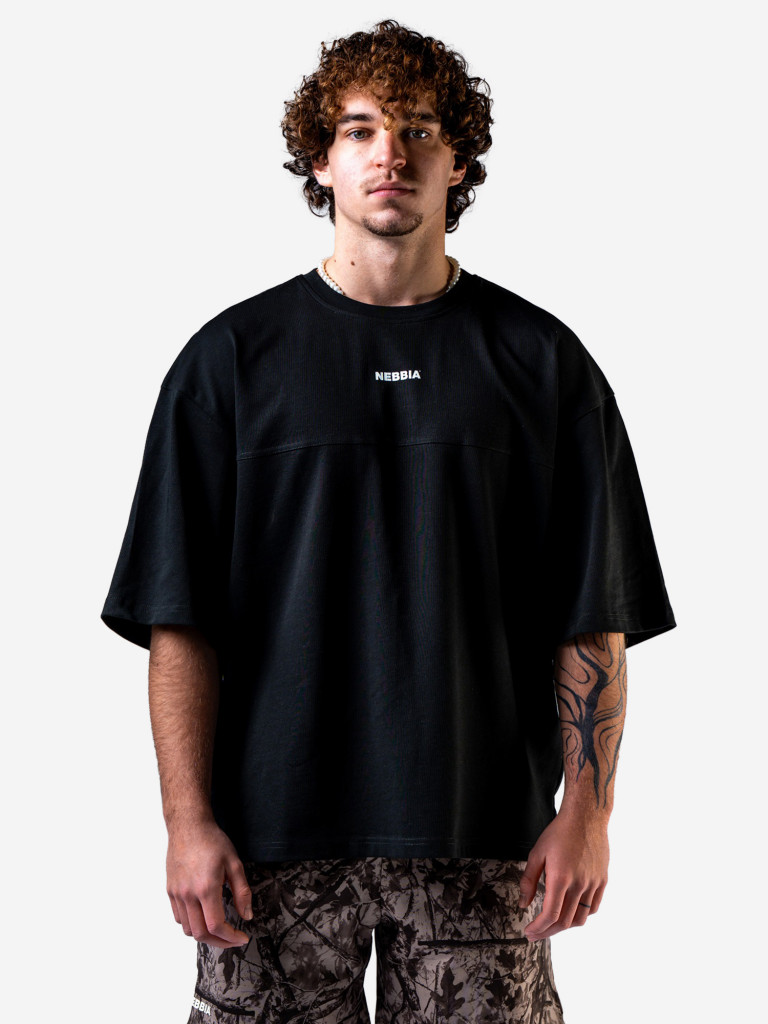 Футболка мужская спортивная NEBBIA Oversized Tee POWER 898 Black