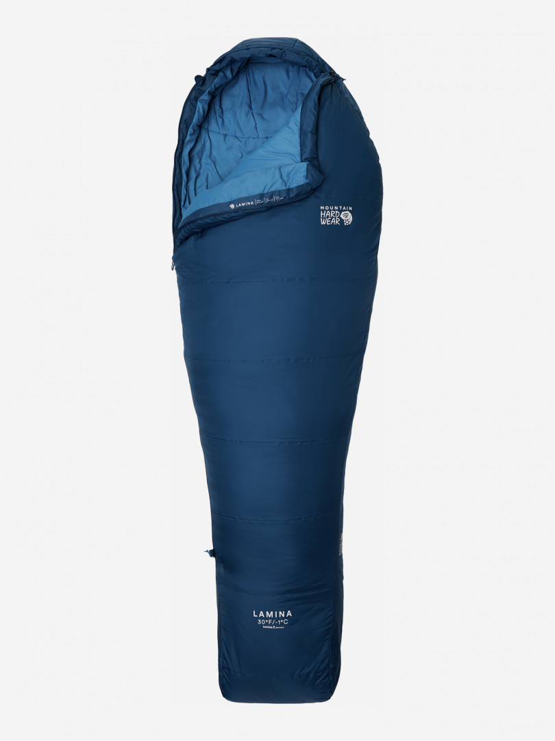 фото Спальный мешок mountain hardwear lamina -1 long левосторонний, синий