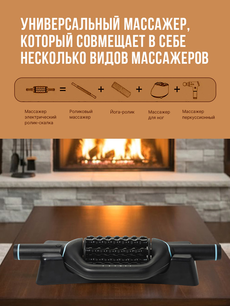 Антицеллюлитный массажер для тела SENNE, массажер для похудения Эндосфера, 6 мощностей Powered Rolling Massager