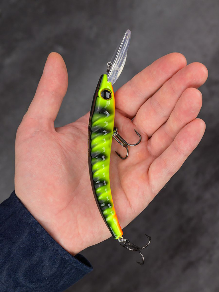 Воблер Akara Deep Snoop 120F минноу плавающий для троллинга на щуку, судака, сома 21гр A17