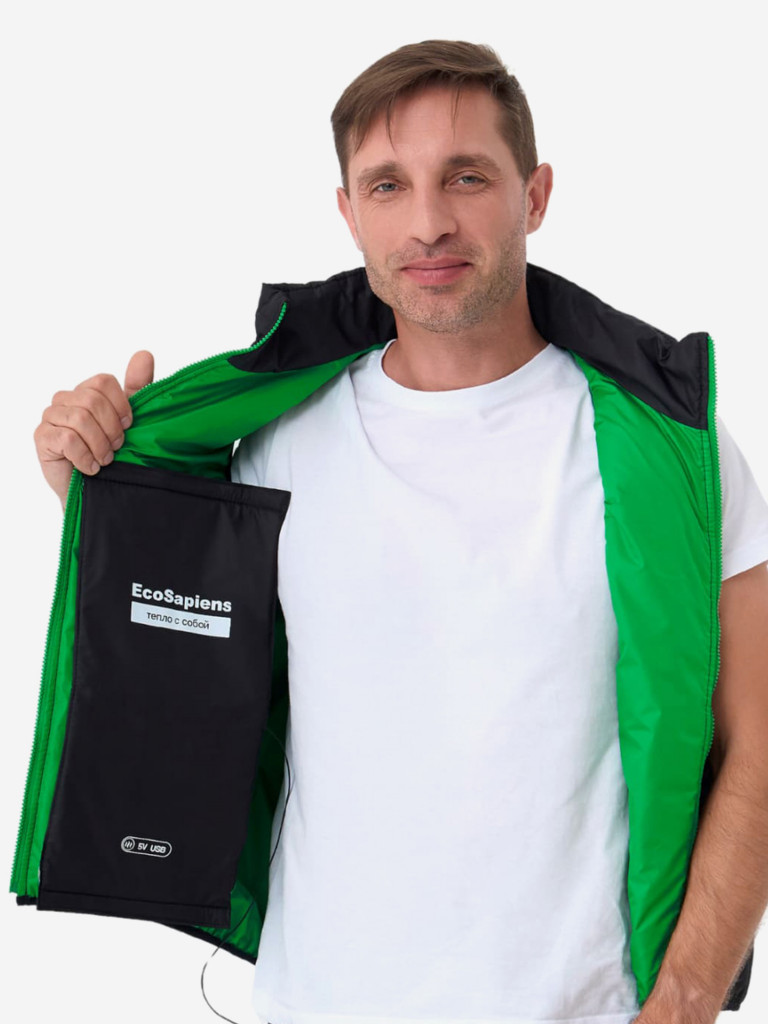 Электрогрелка на липучке EcoSapiens ENERLEK, 20х40 см USB, обогреватель для одежды