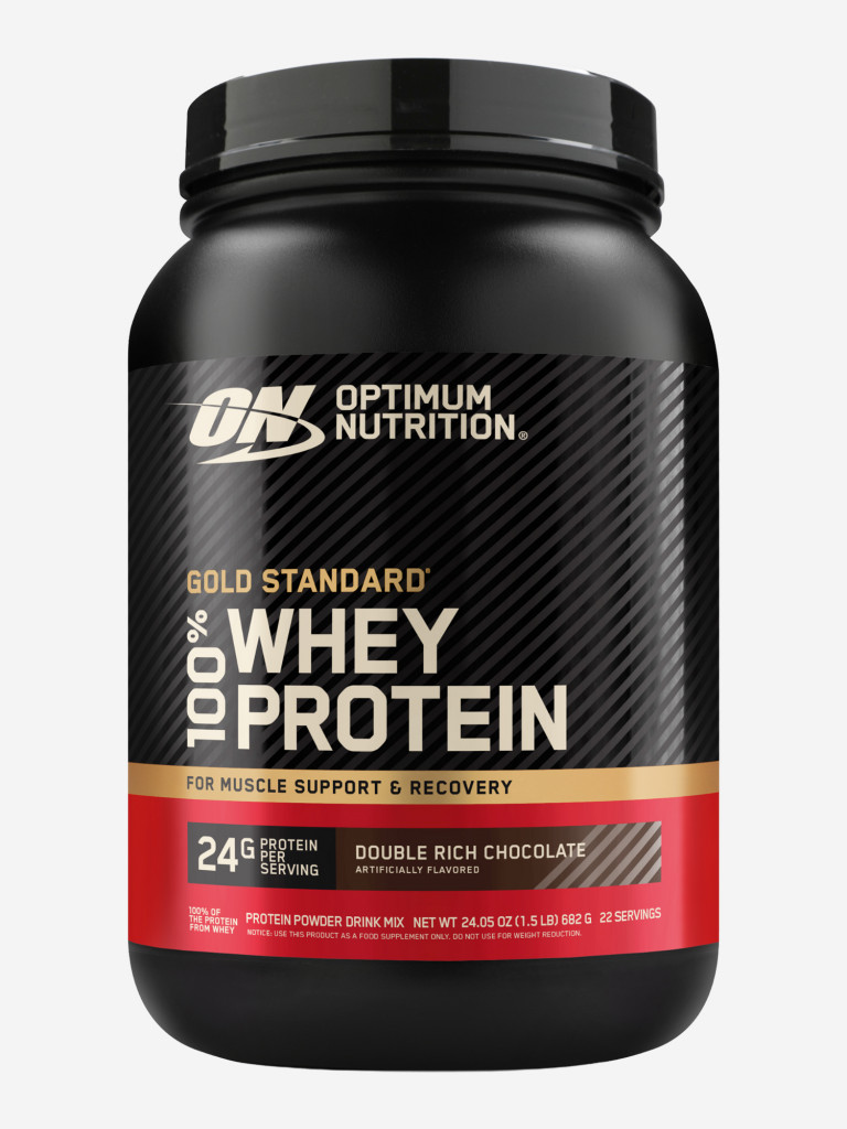 Протеин Optimum Nutrition Голд Стандарт 100% Вей, 682 г, Двойной Шоколад